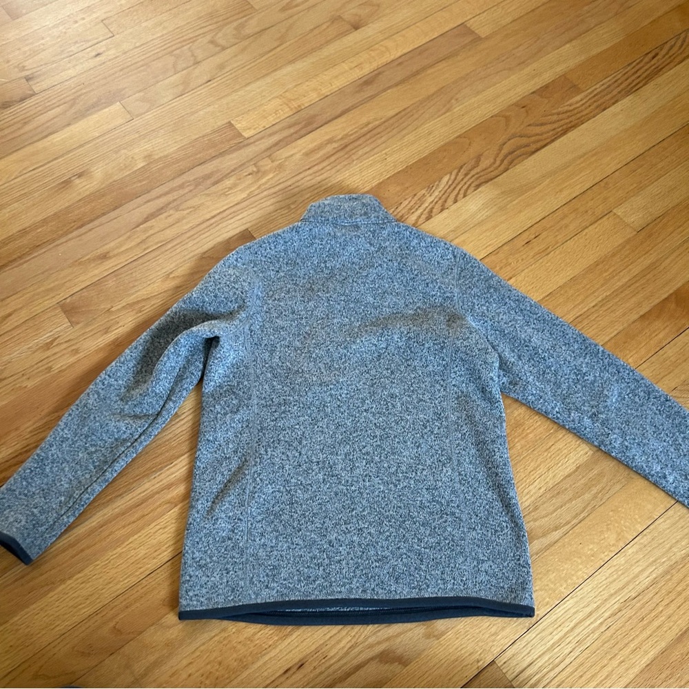 Patagonia kids Better Sweater Quarter Zip Pullover Sweater Heathered Gray XL - Picture 8 of 11